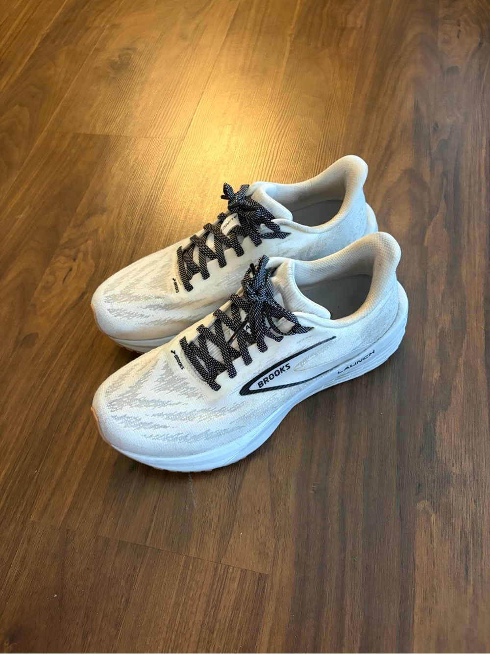 Brooks Women’s White and Black Athletic Running Shoes